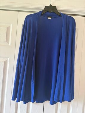 Open-Front Women's Cardigan Sweater - Royal Blue